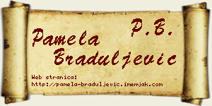 Pamela Braduljević vizit kartica